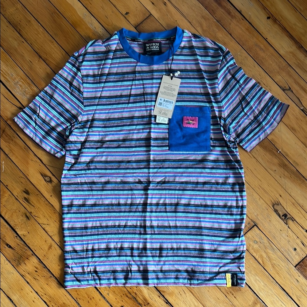 Striped Blue Shirt by Scotch & Soda
